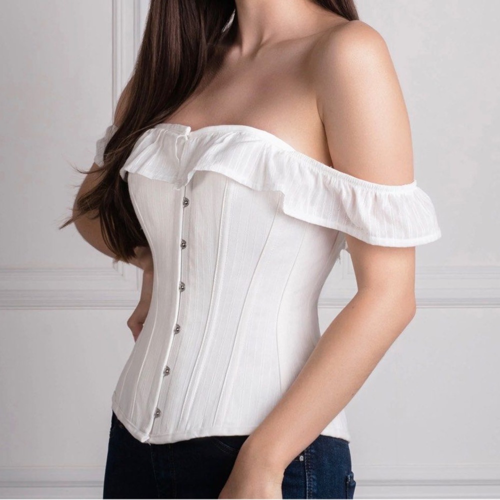 Corset story off the shoulder corset top